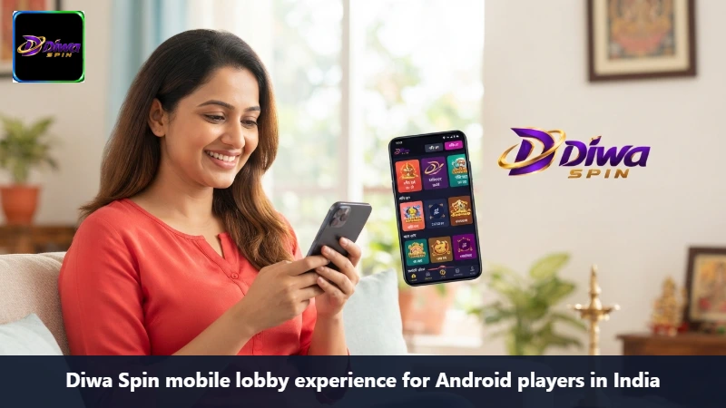 Diwa Spin mobile lobby experience for Android players in India